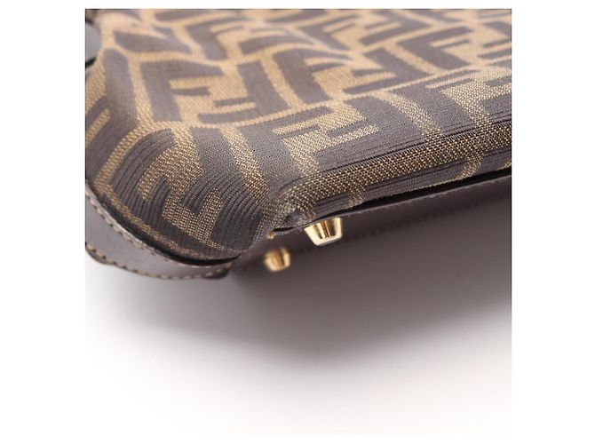 Borsa Tote Fendi Zucca Marrone Nero - vista 13