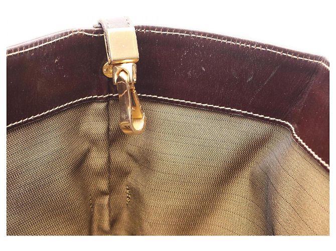 Borsa Tote Fendi Zucca Marrone Nero - vista 6