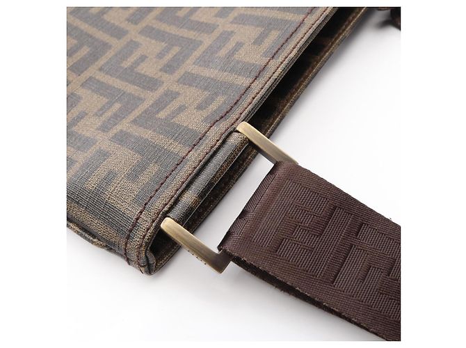 Bolsa de mão/Bolsa de ombro Fendi Zucca Marrom Preto - vista 10