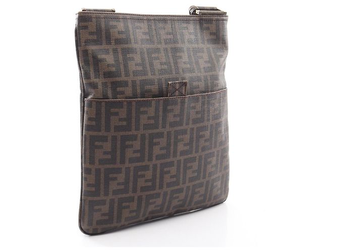 Bolsa de mão/Bolsa de ombro Fendi Zucca Marrom Preto - vista 2