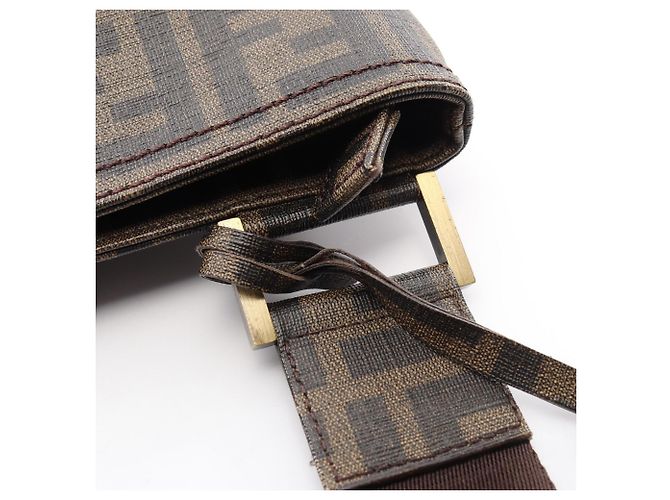 Bolsa de mão/Bolsa de ombro Fendi Zucca Marrom Preto - vista 5