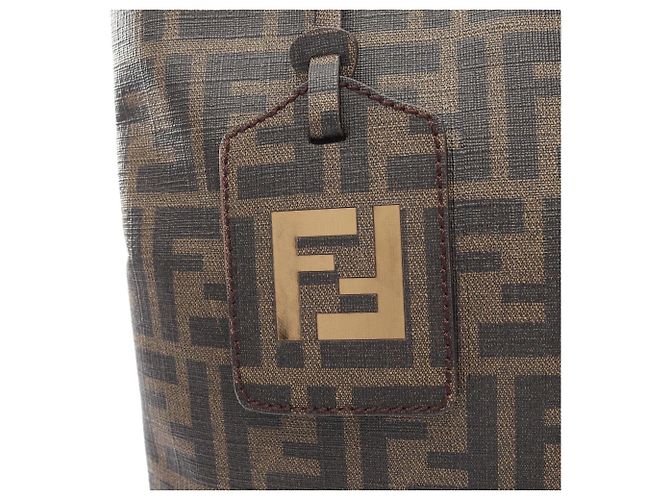 Bolsa de mão/Bolsa de ombro Fendi Zucca Marrom Preto - vista 7