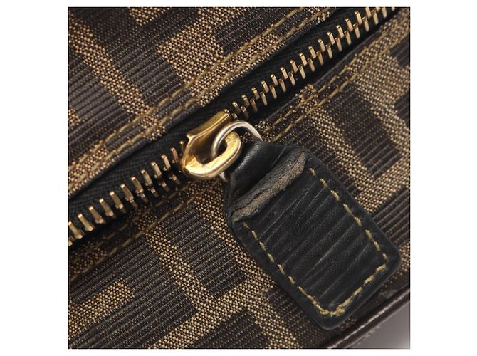 Borsa 2-Way Fendi Zucca Marrone Nero - vista 5