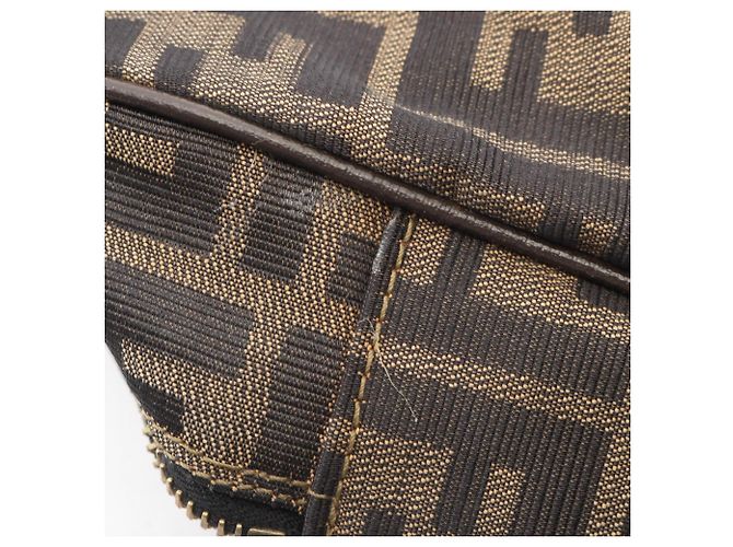 Borsa 2-Way Fendi Zucca Marrone Nero - vista 8