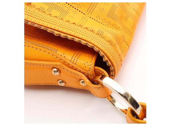 Borsa a Spalla Fendi Zucca Perforated Arancione - vista 6