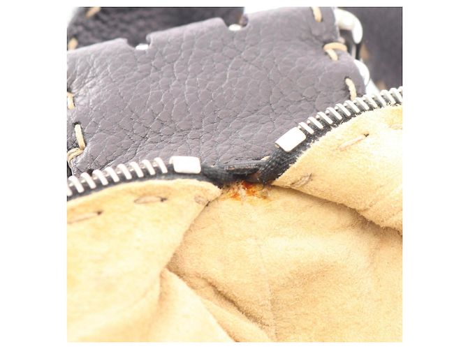 Borsa a Spalla Fendi Selleria Nero - vista 14