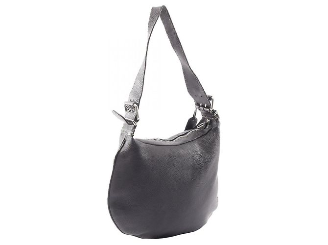 Borsa a Spalla Fendi Selleria Nero - vista 2
