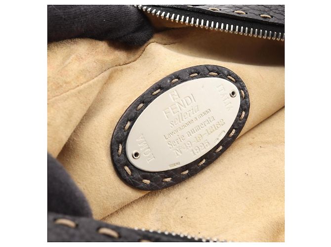 Borsa a Spalla Fendi Selleria Nero - vista 4