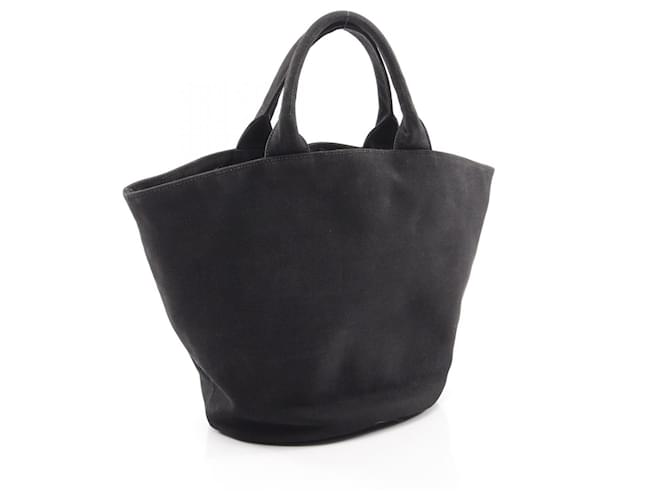 Borsa Tote Prada Canapa Nero - vista 2