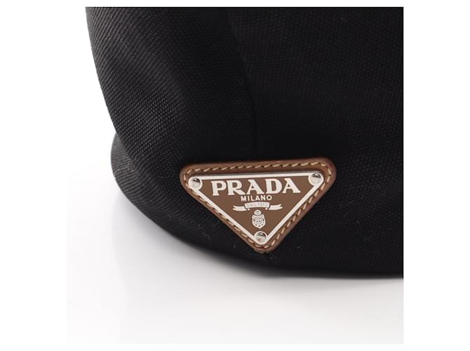 Borsa Tote Prada Canapa Nero - vista 5