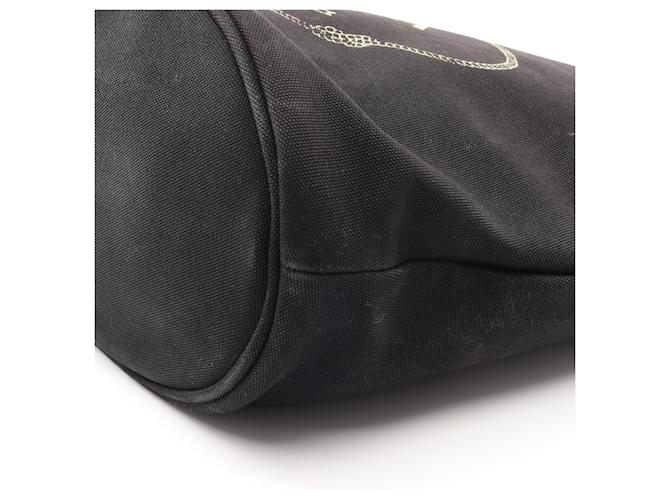 Borsa Tote Prada Canapa Nero - vista 7