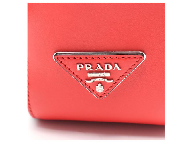 Borsa Tote Traforata Prada City Fori Nero Rosso - vista 4