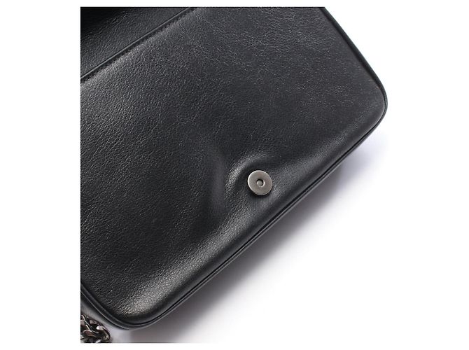 Borsa a tracolla in pelle GLACE'CALF Prada Nero - vista 6
