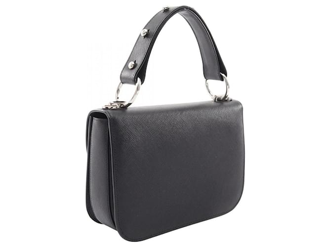 Borsa Prada Saffiano Lux 2-Way Nero - vista 2