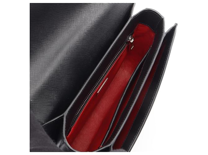 Borsa Prada Saffiano Lux 2-Way Nero - vista 3