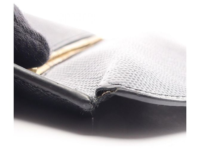 Prada Saffiano Cuir Envelope Bi-fold Long Wallet Black - view 6