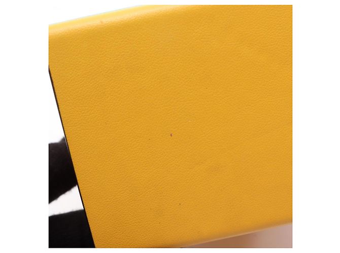 Borsa a Spalla Fendi Box Giallo - vista 6