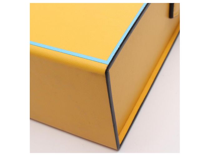 Borsa a Spalla Fendi Box Giallo - vista 7