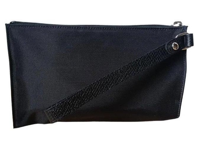Pochette Longchamp London Nero Bianco - vista 4