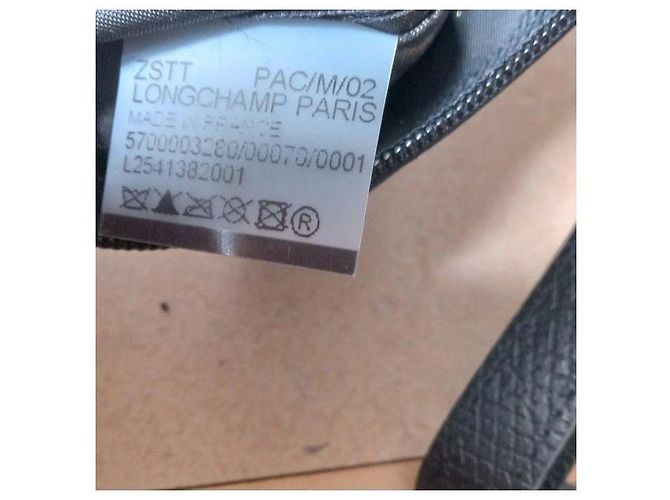 Pochette Longchamp London Nero Bianco - vista 5