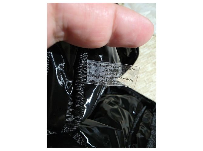 Chanel Tote Bag Schwarz Polyester - Ansicht 4