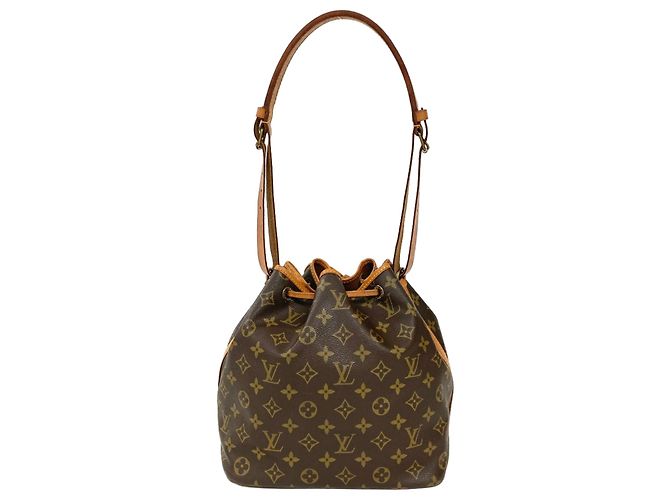 Noe Borsa a Spalla Louis Vuitton Petit Noé Marrone Monogramma - vista 3