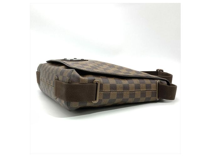 Borsa a Spalla Louis Vuitton Brooklyn GM Marrone Damier ebene - vista 2
