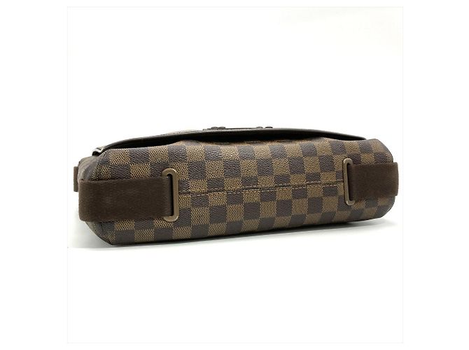 Borsa a Spalla Louis Vuitton Brooklyn GM Marrone Damier ebene - vista 3