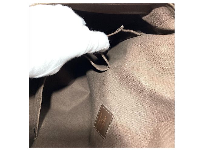 Borsa a Spalla Louis Vuitton Brooklyn GM Marrone Damier ebene - vista 7