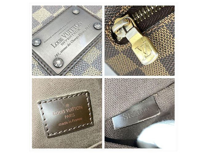 Borsa a Spalla Louis Vuitton Brooklyn GM Marrone Damier ebene - vista 8