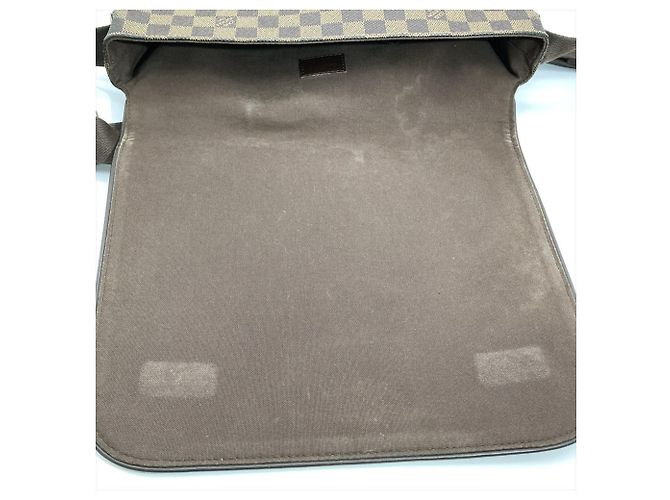 Borsa a Spalla Louis Vuitton Brooklyn GM Marrone Damier ebene - vista 9