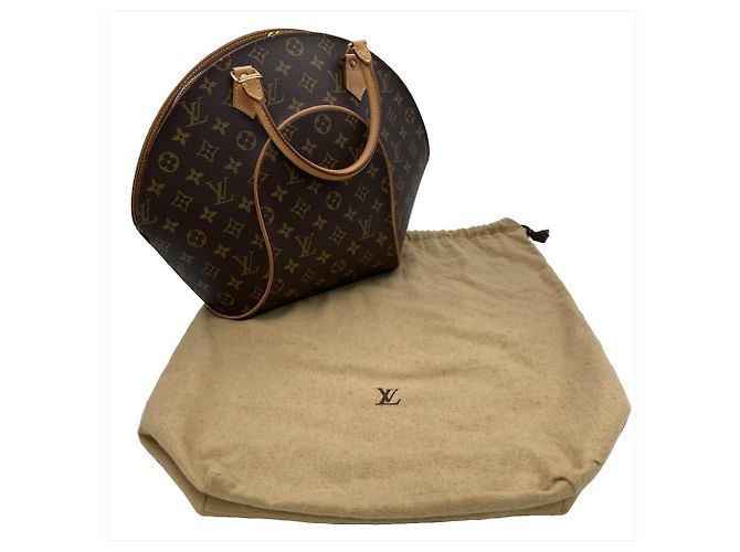 Borsa Louis Vuitton Ellipse PM Marrone Monogramma - vista 10
