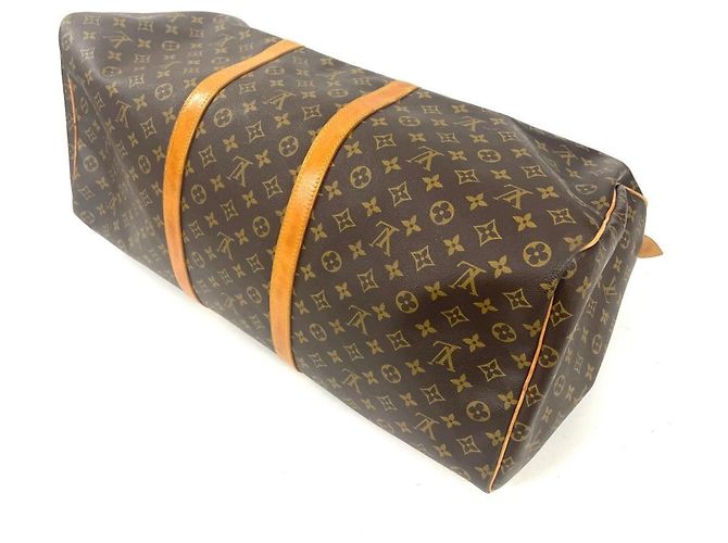 Borsa Boston Louis Vuitton Keepall 60 Marrone Monogramma - vista 3