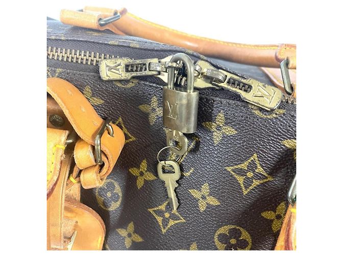 Borsa Boston Louis Vuitton Keepall 60 Marrone Monogramma - vista 5