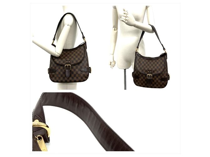 Borsa a Spalla Louis Vuitton Highbury Marrone Damier ebene - vista 9