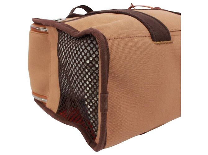 Hermès Borsa Hermes Dog Bag II Marrone Beige - vista 7