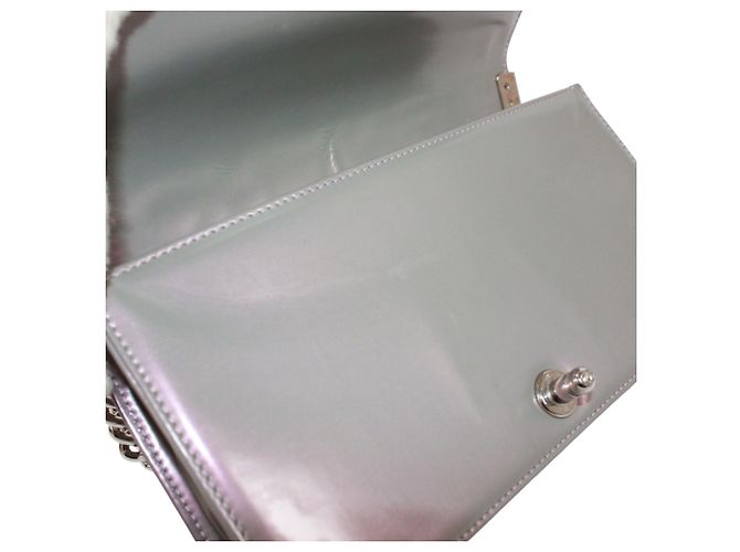 Borsa a tracolla Chanel Boy Chanel Metallico - vista 14
