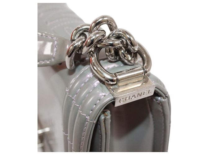 Borsa a tracolla Chanel Boy Chanel Metallico - vista 16
