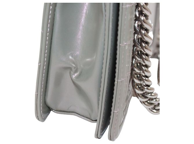Borsa a tracolla Chanel Boy Chanel Metallico - vista 17