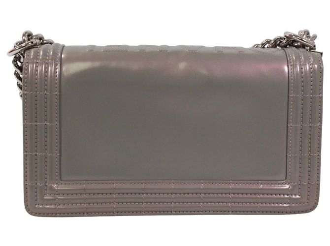 Borsa a tracolla Chanel Boy Chanel Metallico - vista 3