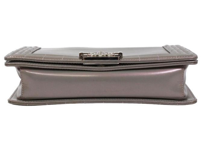 Borsa a tracolla Chanel Boy Chanel Metallico - vista 4