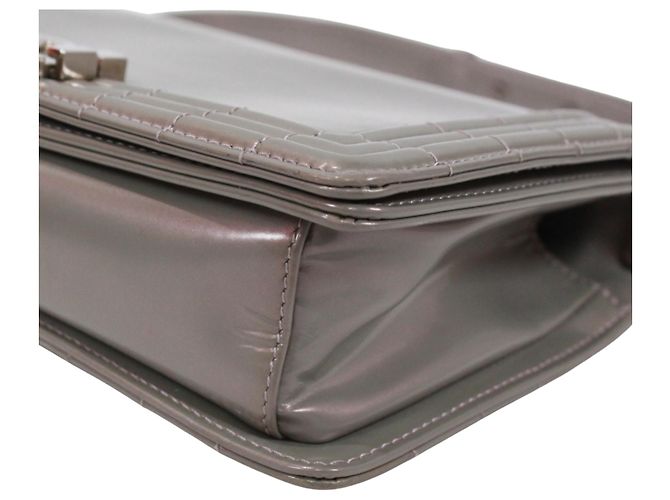 Borsa a tracolla Chanel Boy Chanel Metallico - vista 5