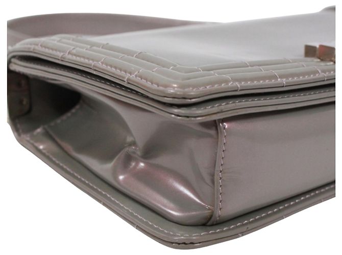 Borsa a tracolla Chanel Boy Chanel Metallico - vista 6