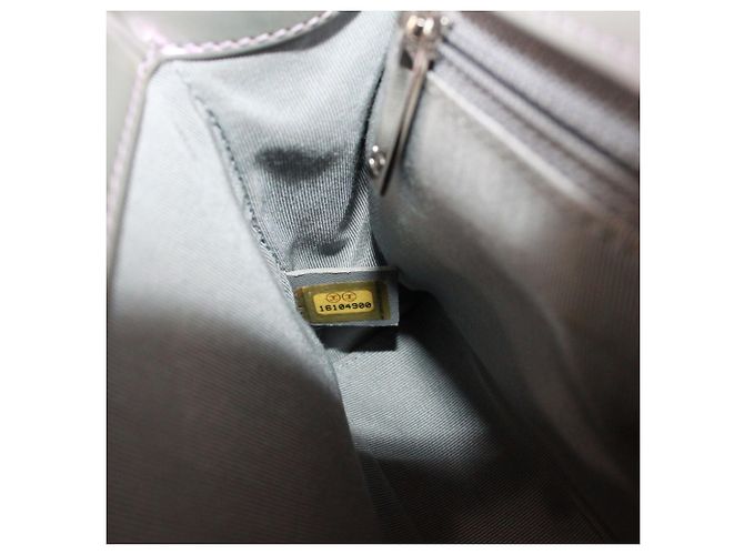 Borsa a tracolla Chanel Boy Chanel Metallico - vista 9