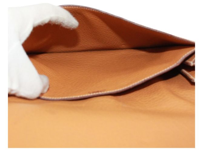 Hermès HERMES Gallopard Schultertasche Beige - Ansicht 8