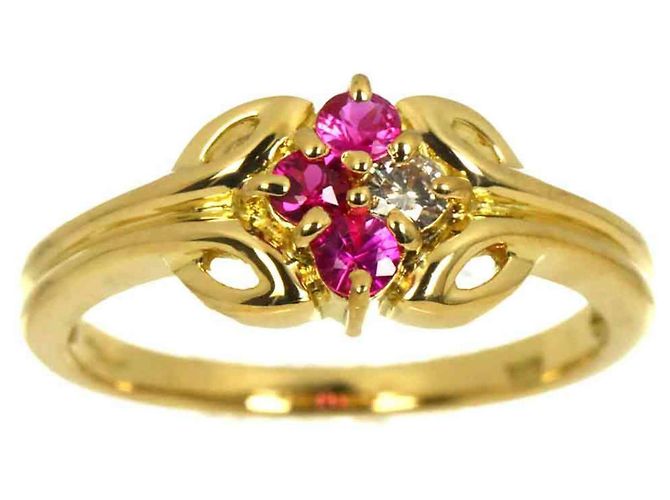 Anello 1 Christian Dior in oro giallo 18K - vista 2