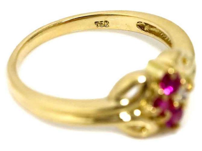 Anello 1 Christian Dior in oro giallo 18K - vista 4