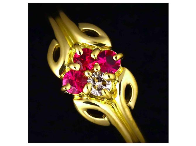 Anello 1 Christian Dior in oro giallo 18K - vista 6