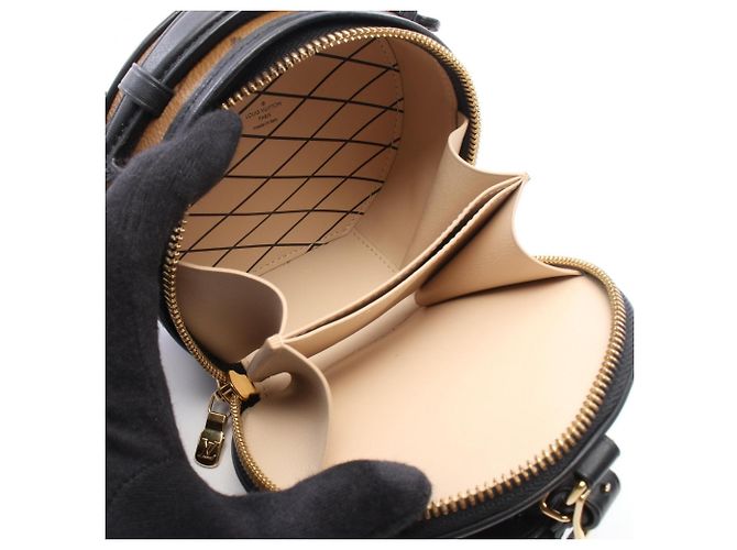 Borsa Louis Vuitton Mini Boite Chapeau Monogram Reverse Marrone Nero - vista 3