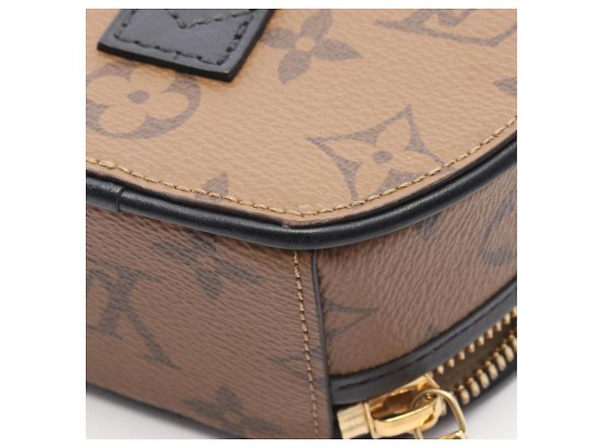 Borsa Louis Vuitton Mini Boite Chapeau Monogram Reverse Marrone Nero - vista 6